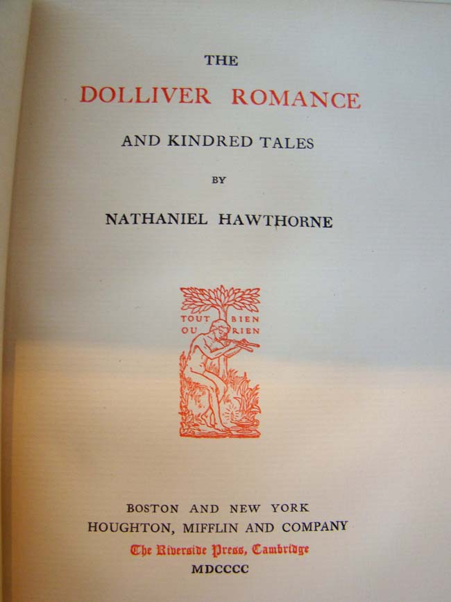The Works of Nathaniel Hawthorne, the large paper edition, published by Houghton, Mifflin, Boston & New York, 1900. — image 2