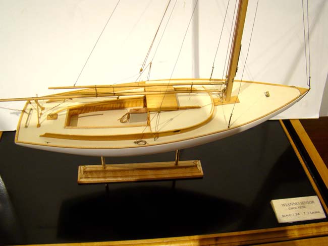 A fine scratch built model of a Wianno Senior circa 1936 made by Cape Cod model boat builder tom Lauria — image 7