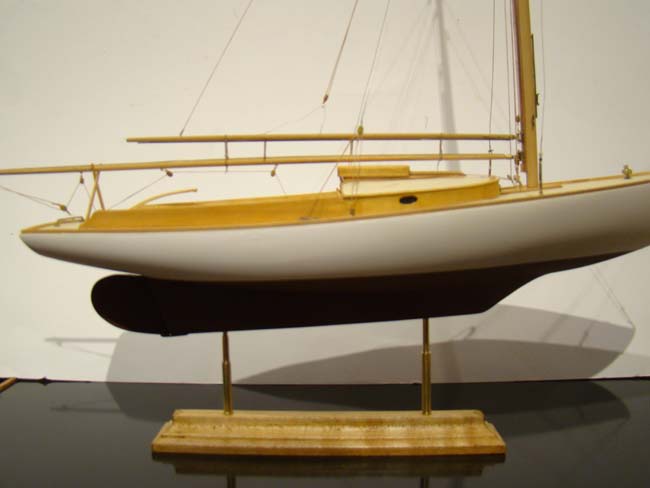 A fine scratch built model of a Wianno Senior circa 1936 made by Cape Cod model boat builder tom Lauria — image 6