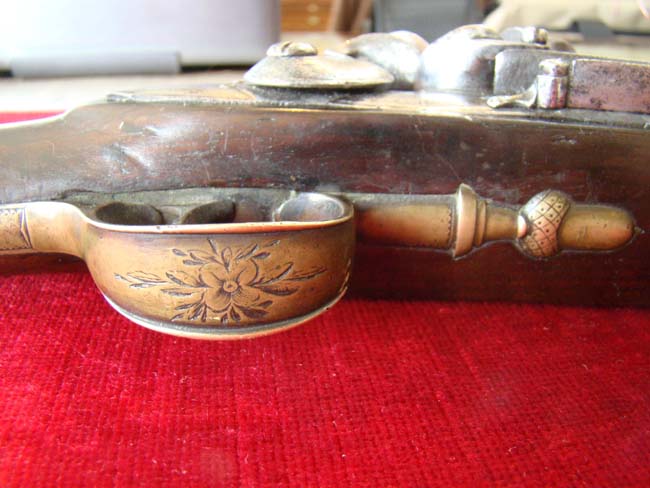 A fine brass barreled coaching flintlock blunderbuss by Durs Egg circa 1780-1790 — image 5