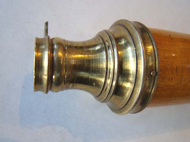 An exceptionally fine, rare  and small 18th century single-draw spyglass circa 1740-1770 — image 2