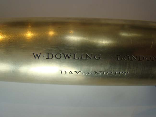 A good early 19th century three-draw telescope with mahogany barrel by William Dowling of London circa 1820. — image 2