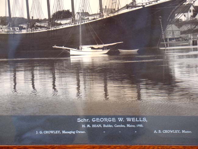 A fine original photo of the six-masted schooner George W. Wells of Camden, Maine dated 1900 — image 3