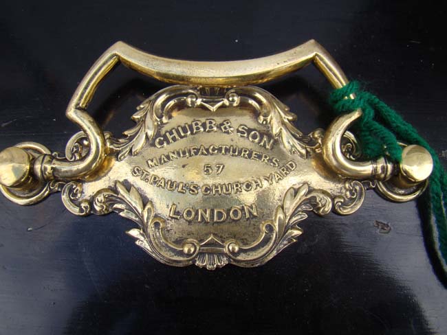 An English Victorian period circa 1840-1860 document box belonging to "Charles Hammond"