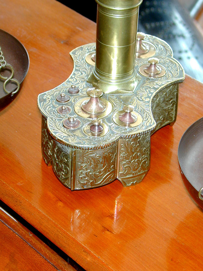 Wonderful set of 19th Century Nautical Motif Brass Scales — image 2