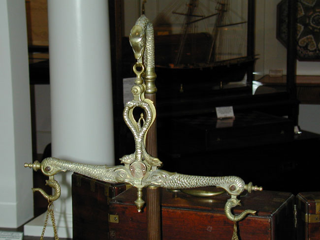 Wonderful set of 19th Century Nautical Motif Brass Scales — image 4