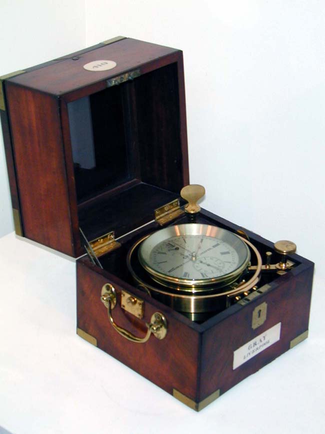 A 19th Century Marine Chronometer signed 'John Gray of Liverpool' circa 1855