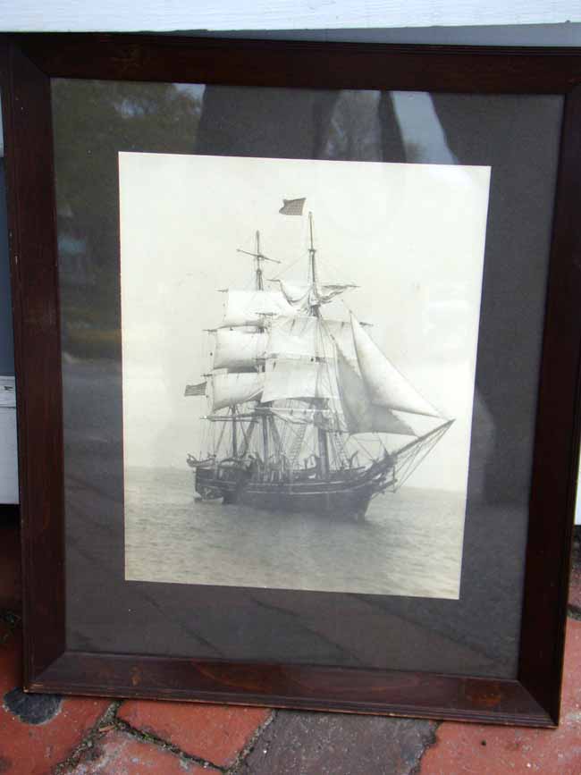 A RARE original photo of the famous New Bedford whaling ship "James Arnold" built in 1852. — image 2