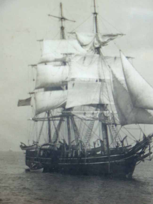 A RARE original photo of the famous New Bedford whaling ship "James Arnold" built in 1852.