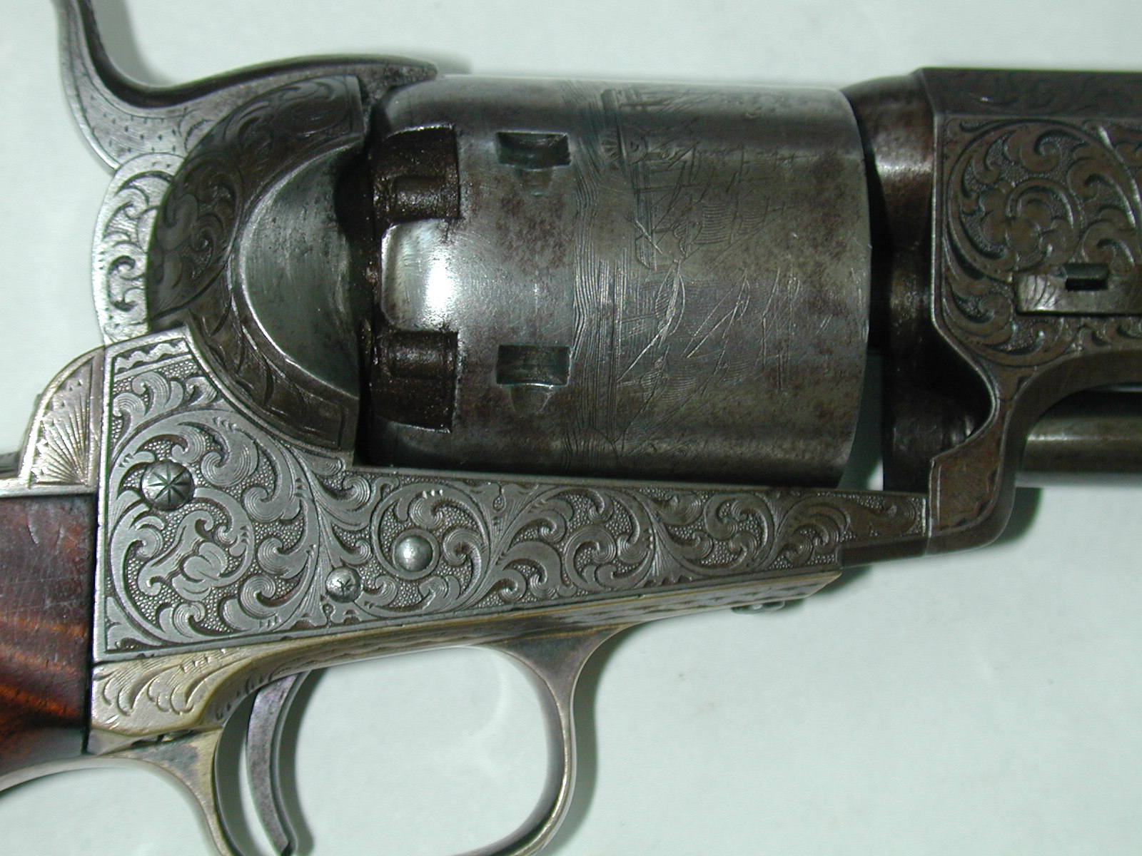 A Fine Cased Gustave Young Engraved Colt Model 1851 Navy Revolver — image 10