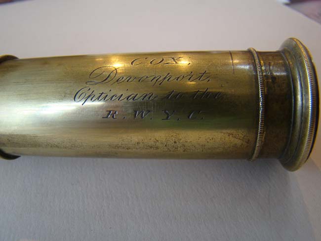 A fine 19th century 8 draw telescope with baleen wrapped barrel circa 1840 — image 3