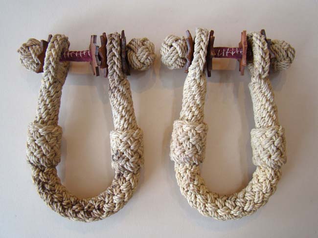 A good pair of contemporary Sailor made sea chest beckets