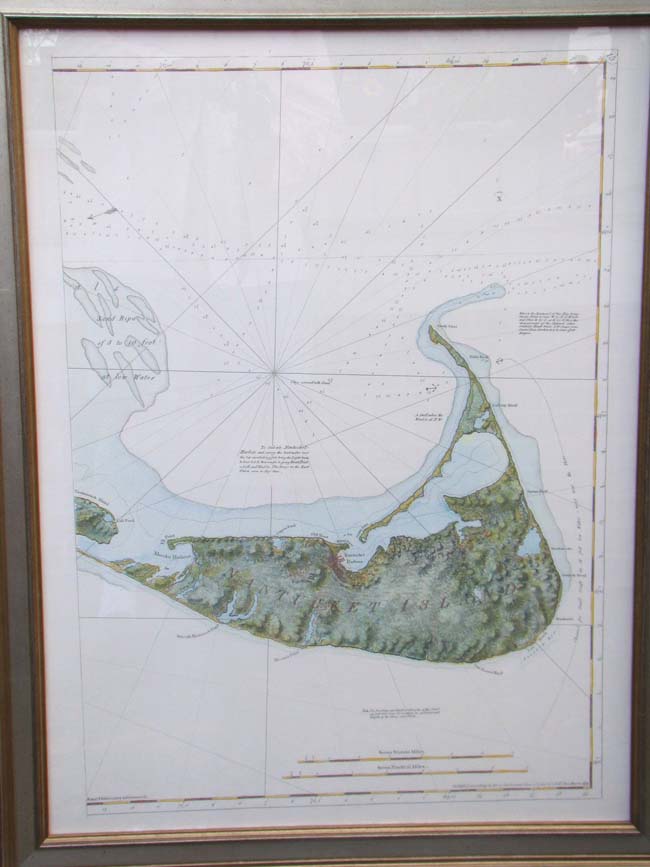 Map of NANTUCKET by I F W Des Barres originally published in 1781 — image 2