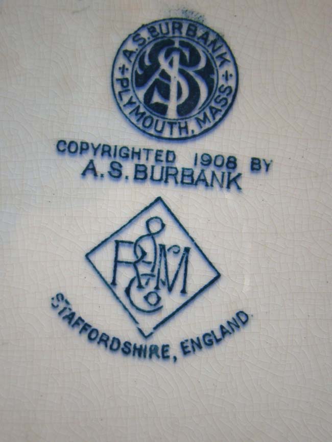 A fine and RARE Commemorative PLYMOUTH platter made in 1908 — image 3