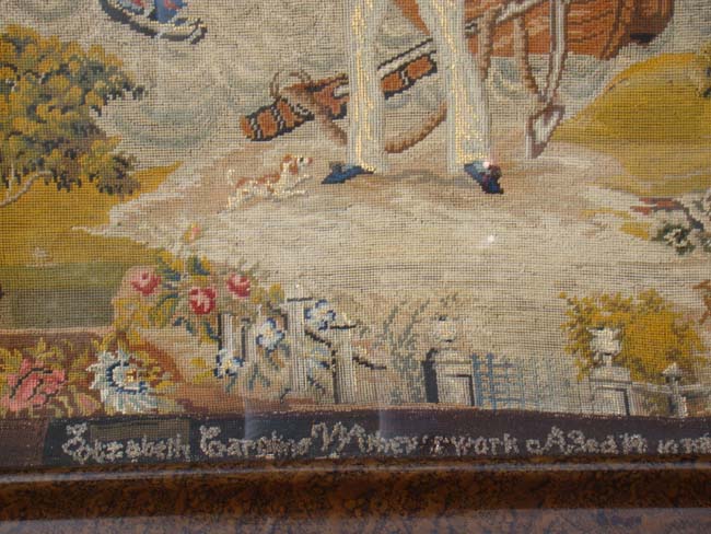 A FABULOUS nautical woolwork signed Elizabeth Caroline Winter, Age 19, 1889 — image 3