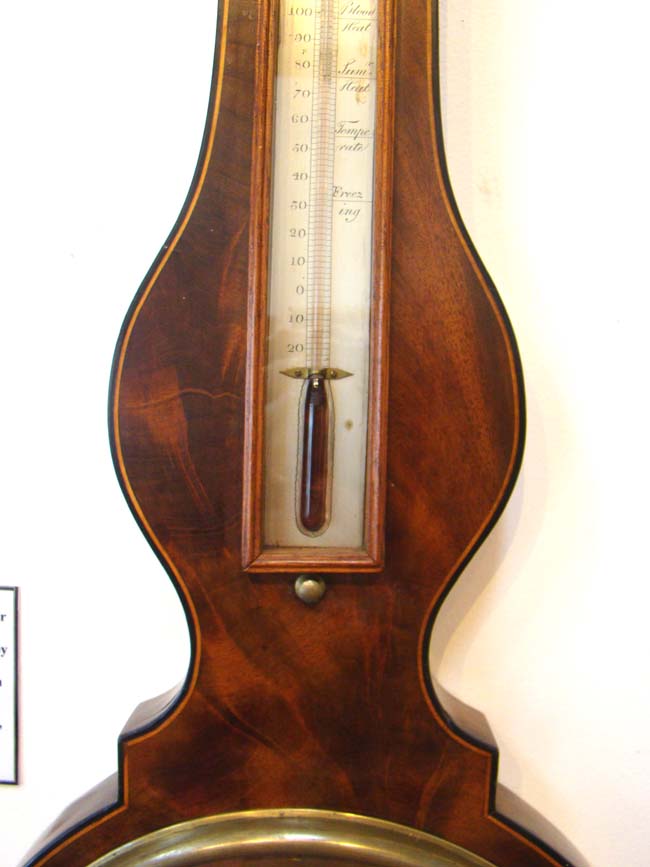 A fine English mahogany wheel barometer with 10" dial by Joseph Somalvico circa 1835 — image 5