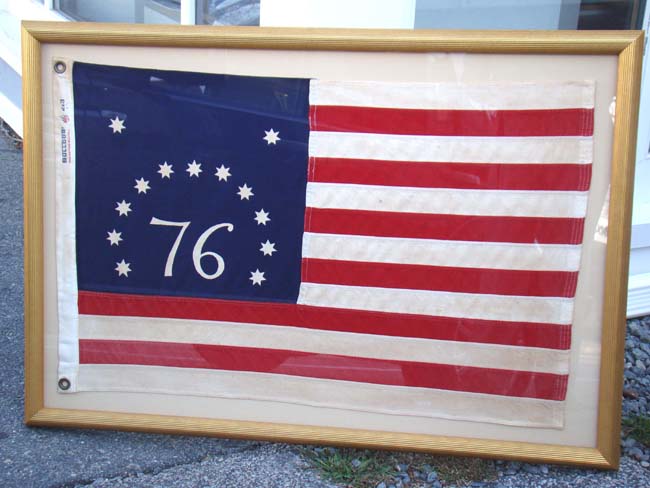 A fine vintage American flag sometimes referred to as the Bennington flag or the Spirit of 76 flag — image 2