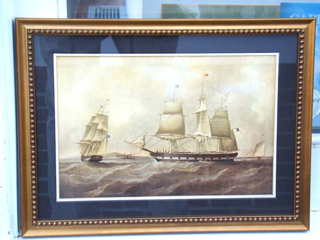 A later reprint of the famous painting of the Packet ship William Penn launched in 1791 — image 2
