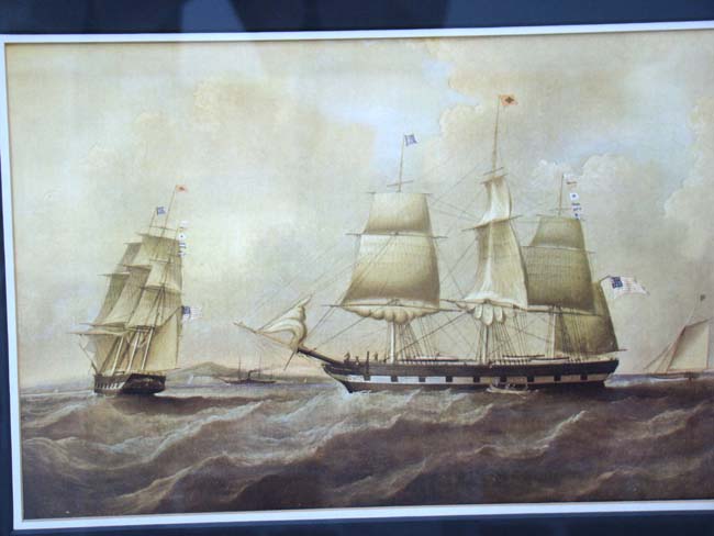 A later reprint of the famous painting of the Packet ship William Penn launched in 1791