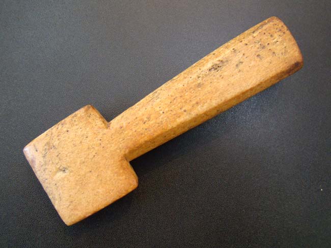 A 19th century sailor-made whalebone seam rubber
