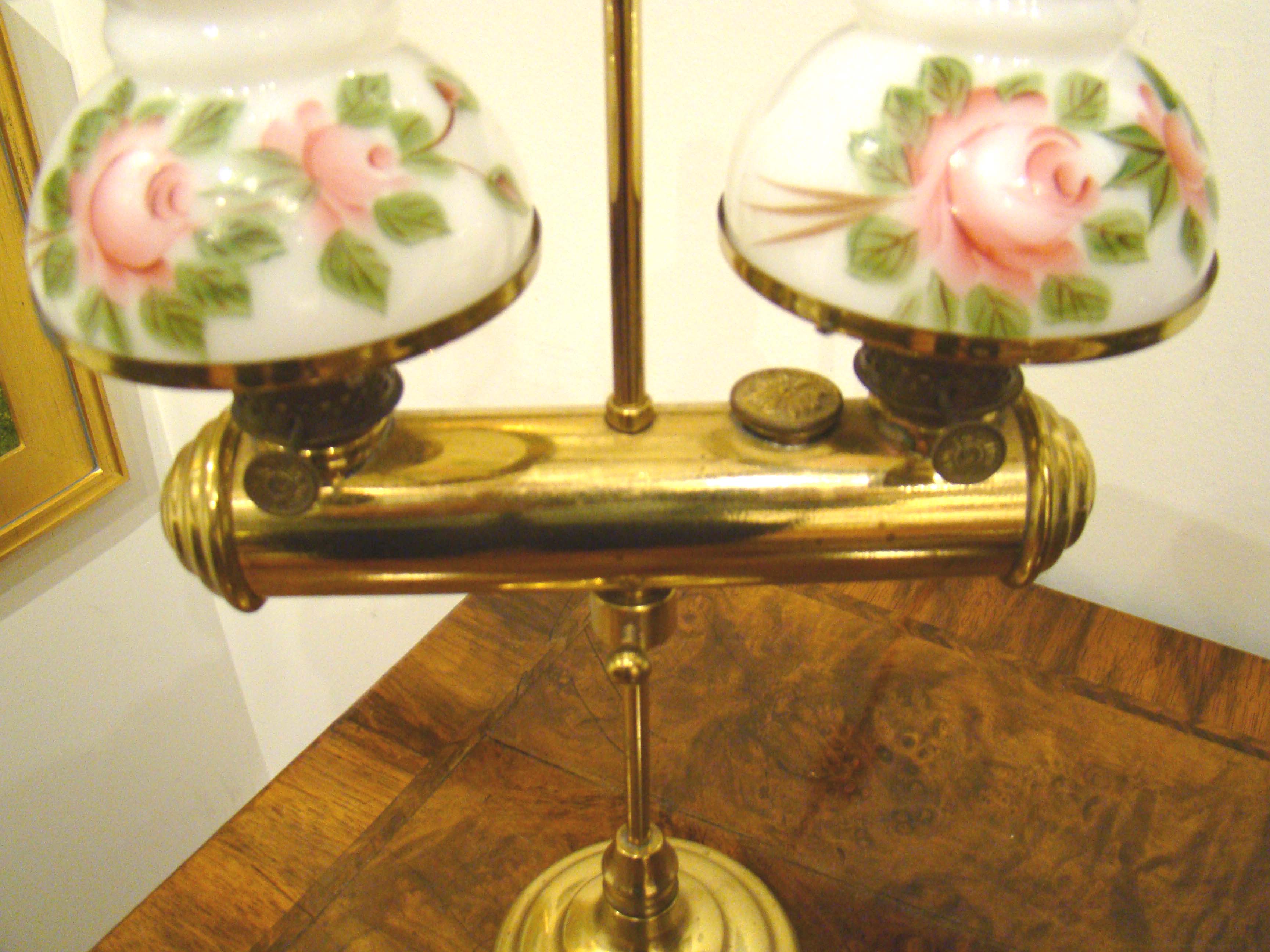 A very rare miniature 19th century student lamp — image 2