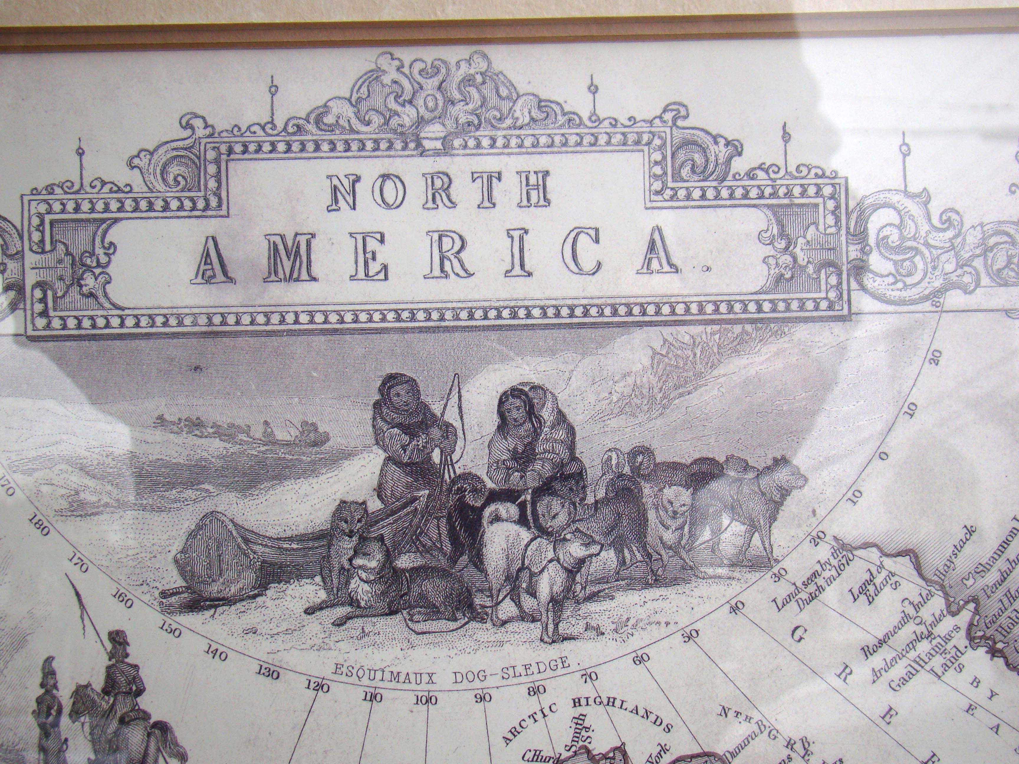 A fine reprint of the famous Map of North America drawn and engraved by John Rapkin in 1851 — image 3