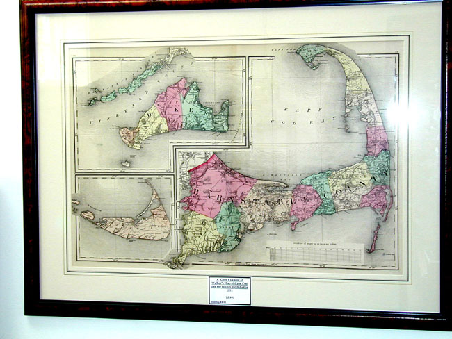 Map of Cape Cod, Nantucket and Martha's Vineyard published in 1891