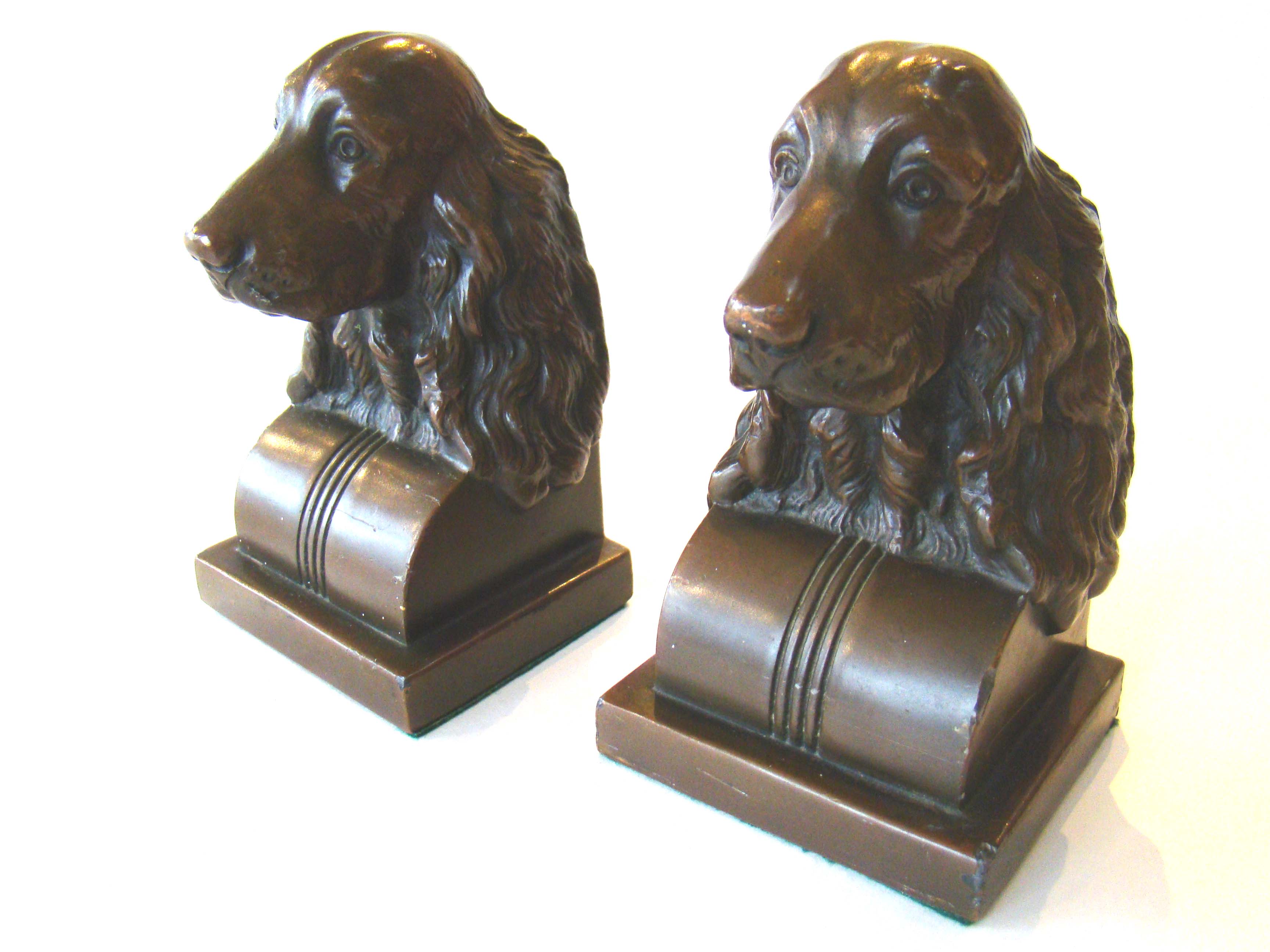 A pair of vintage Spaniel bookends by Jennings Brothers circa 1935 — image 5