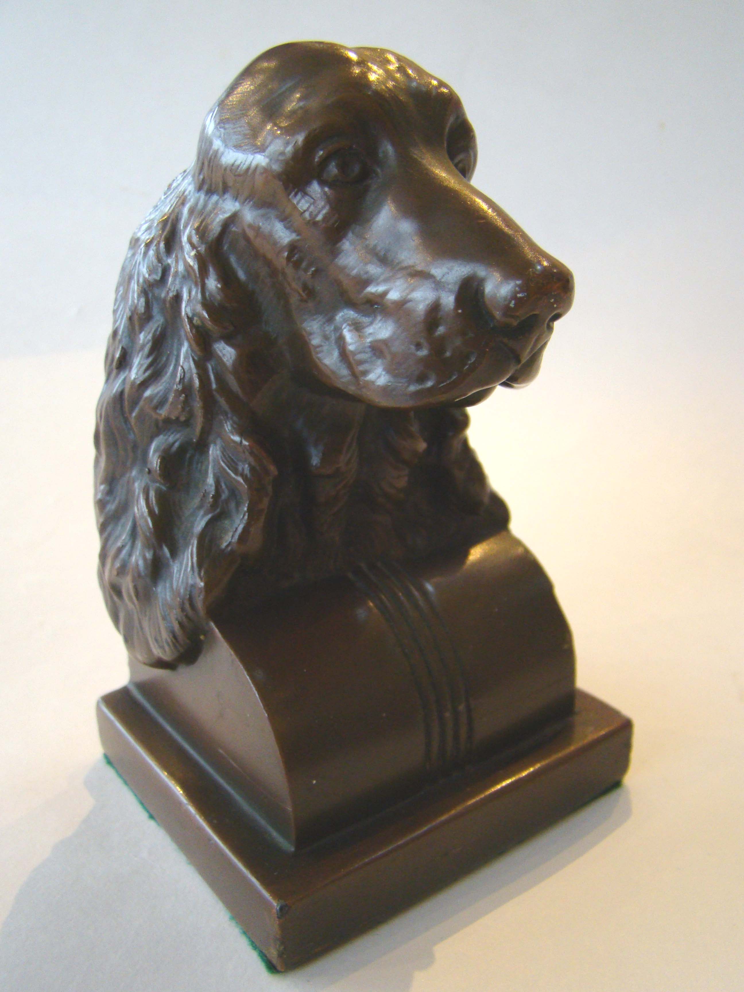 A pair of vintage Spaniel bookends by Jennings Brothers circa 1935 — image 2