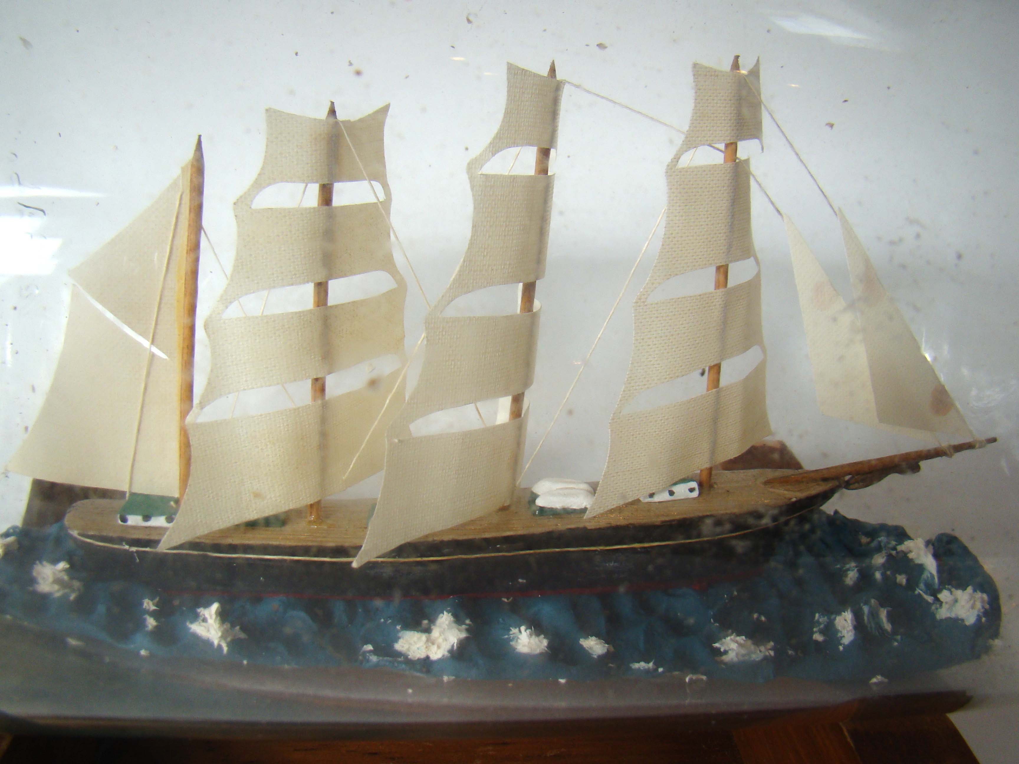 A large early 20th century ship-in-a bottle — image 2