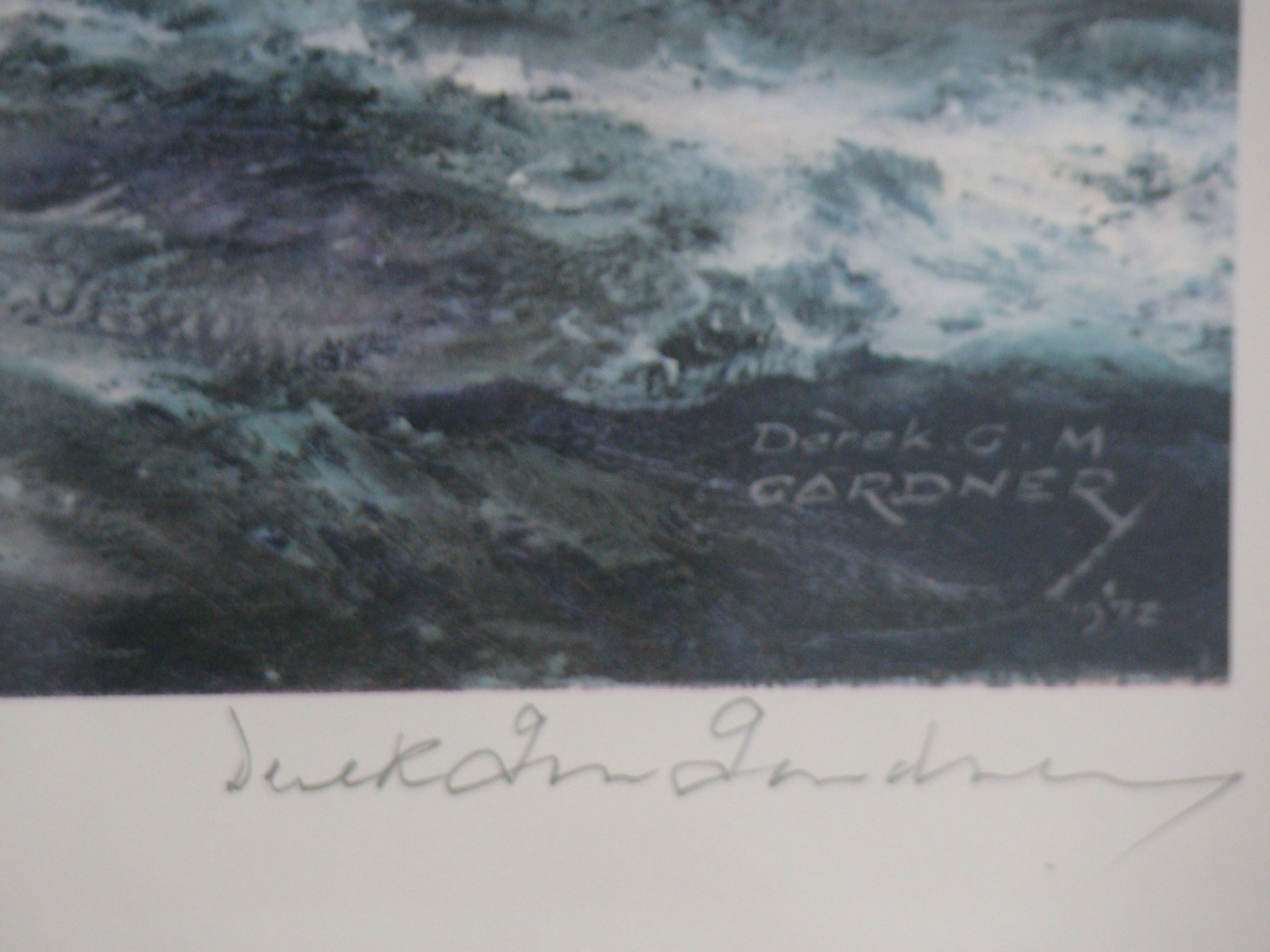 A fine Limited Edition print by Derek Gardner (1914-2007) entitled "Fifty South and Ice to Port" — image 3
