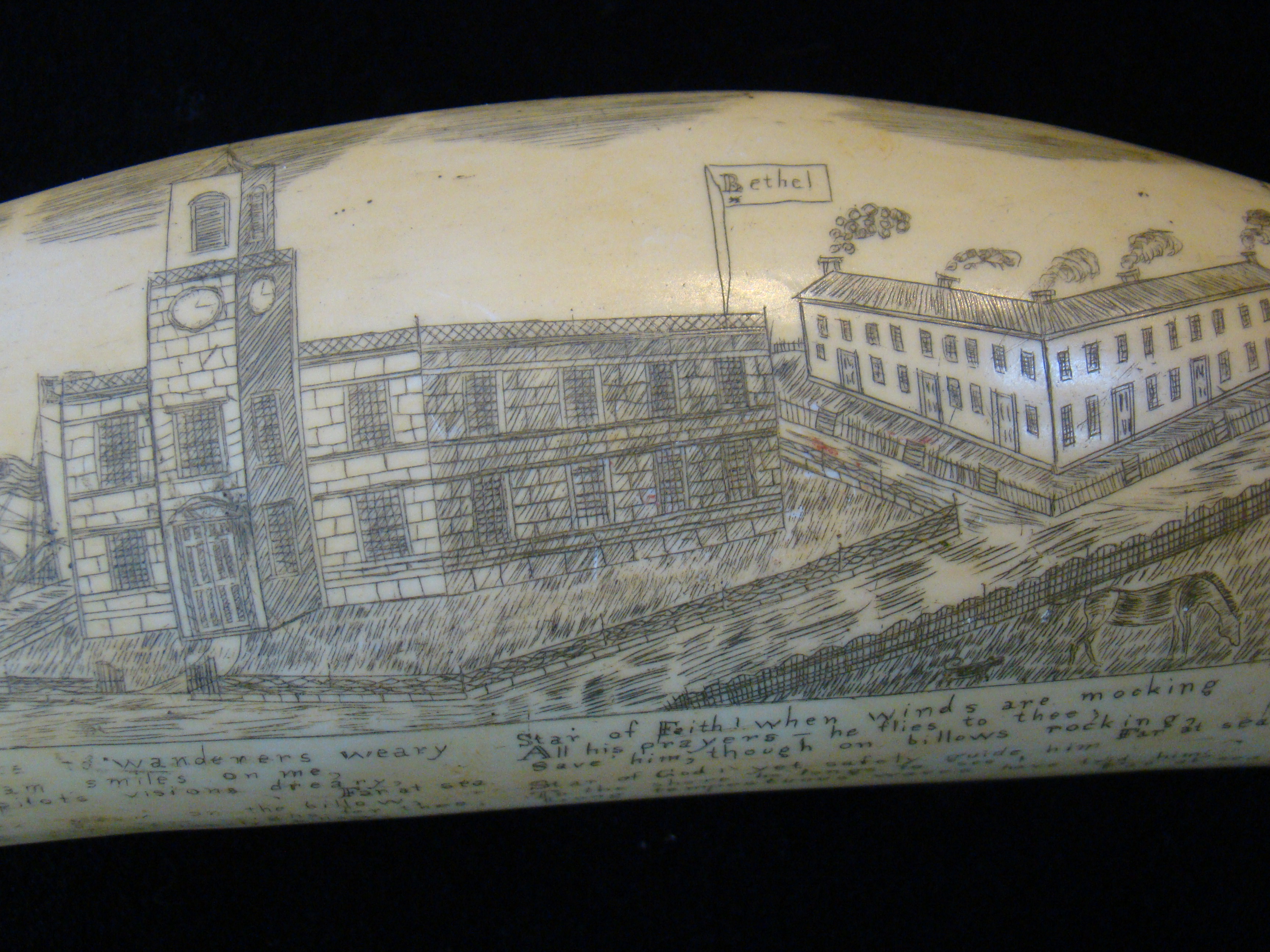 A fabulous resin repica of a famous 19th century whale's tooth entitled "Liberty & Unity" — image 3