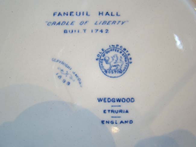 "Faneuil Hall, Boston, the Cradle of Liberty" made by Wedgwood in 1899 — image 2