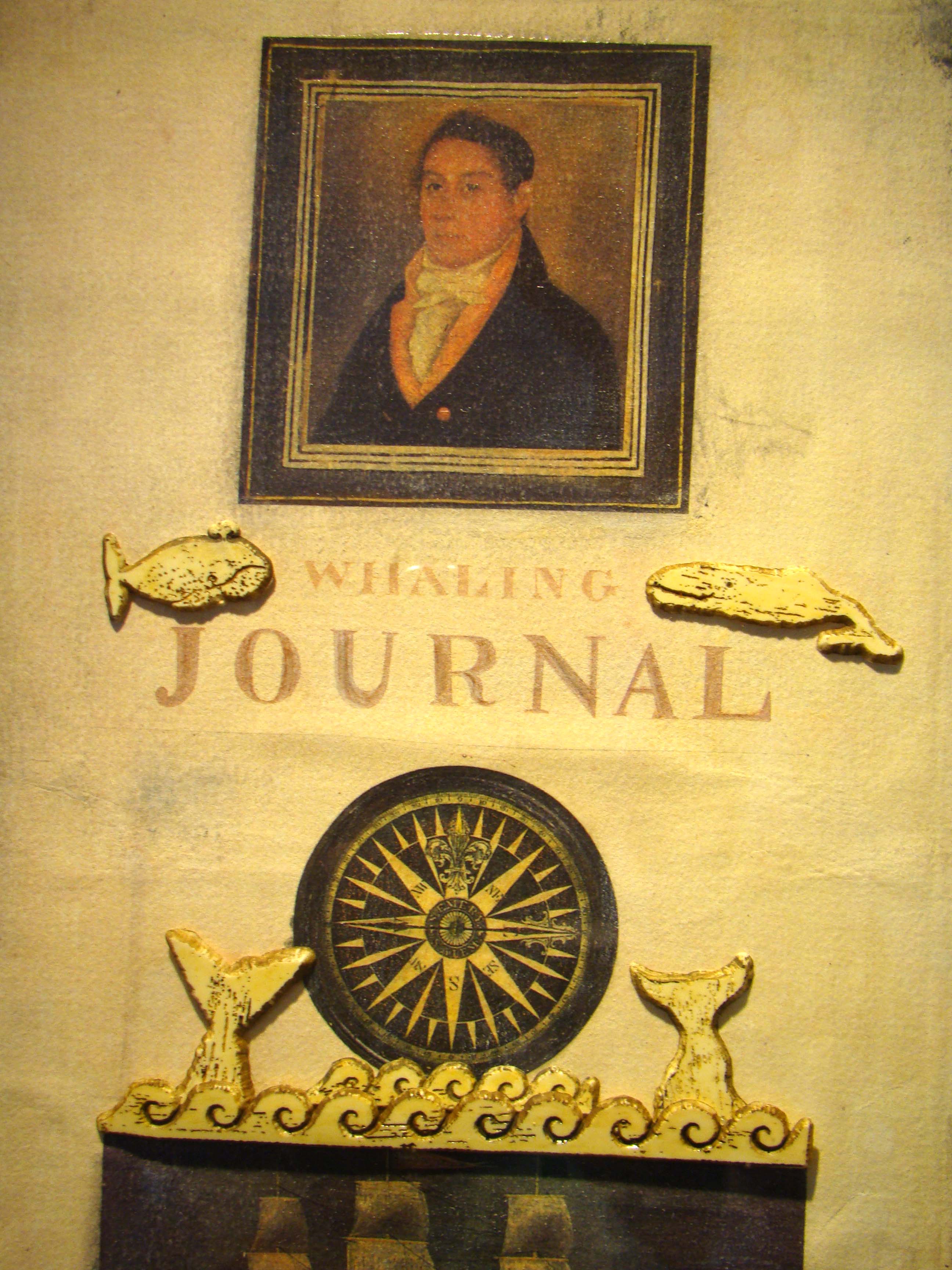 A fabulous 20th century Nantucket whaling memorablia shadow box by Erik Erikson — image 3