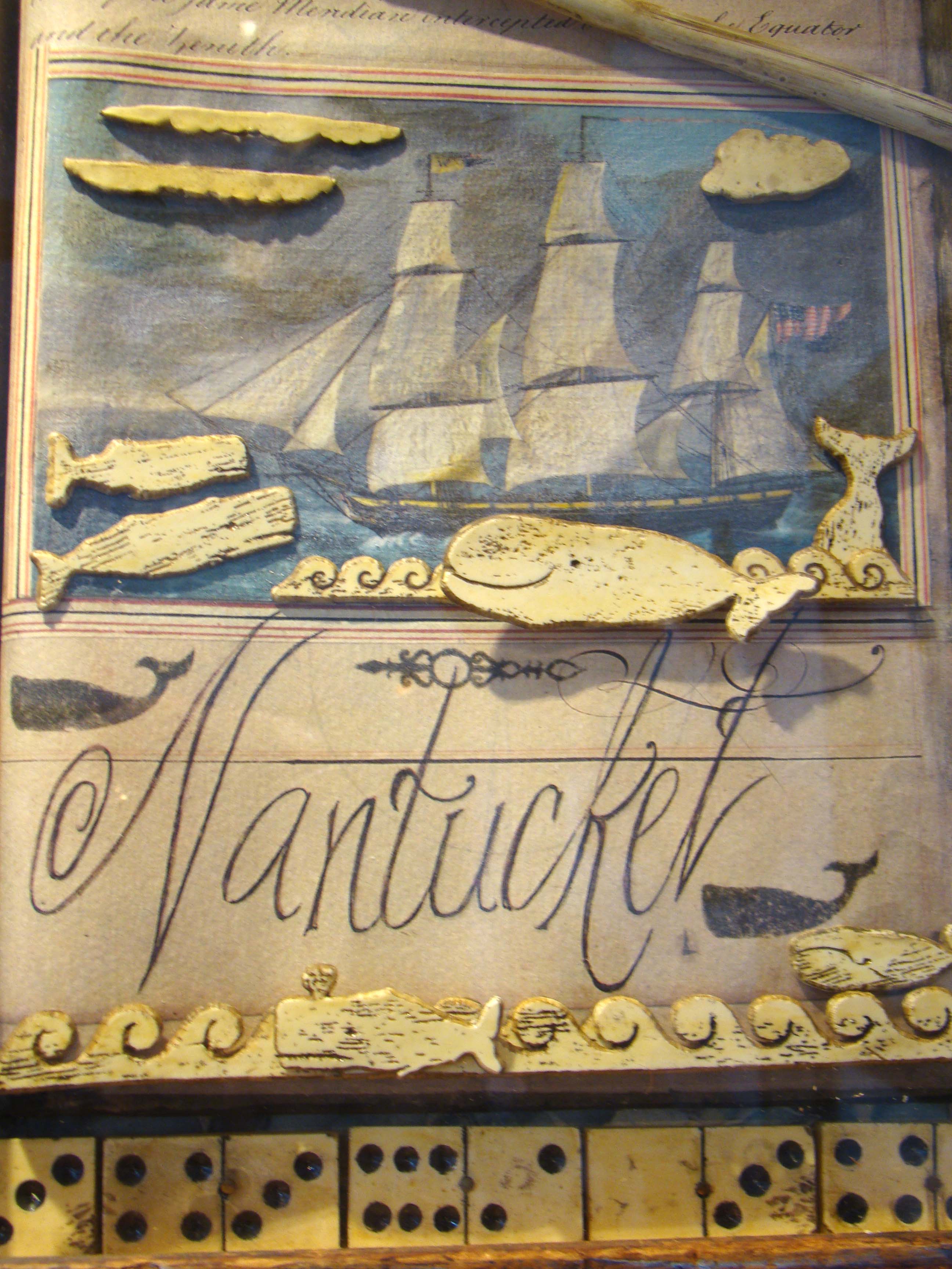 A fabulous 20th century Nantucket whaling memorablia shadow box by Erik Erikson — image 4