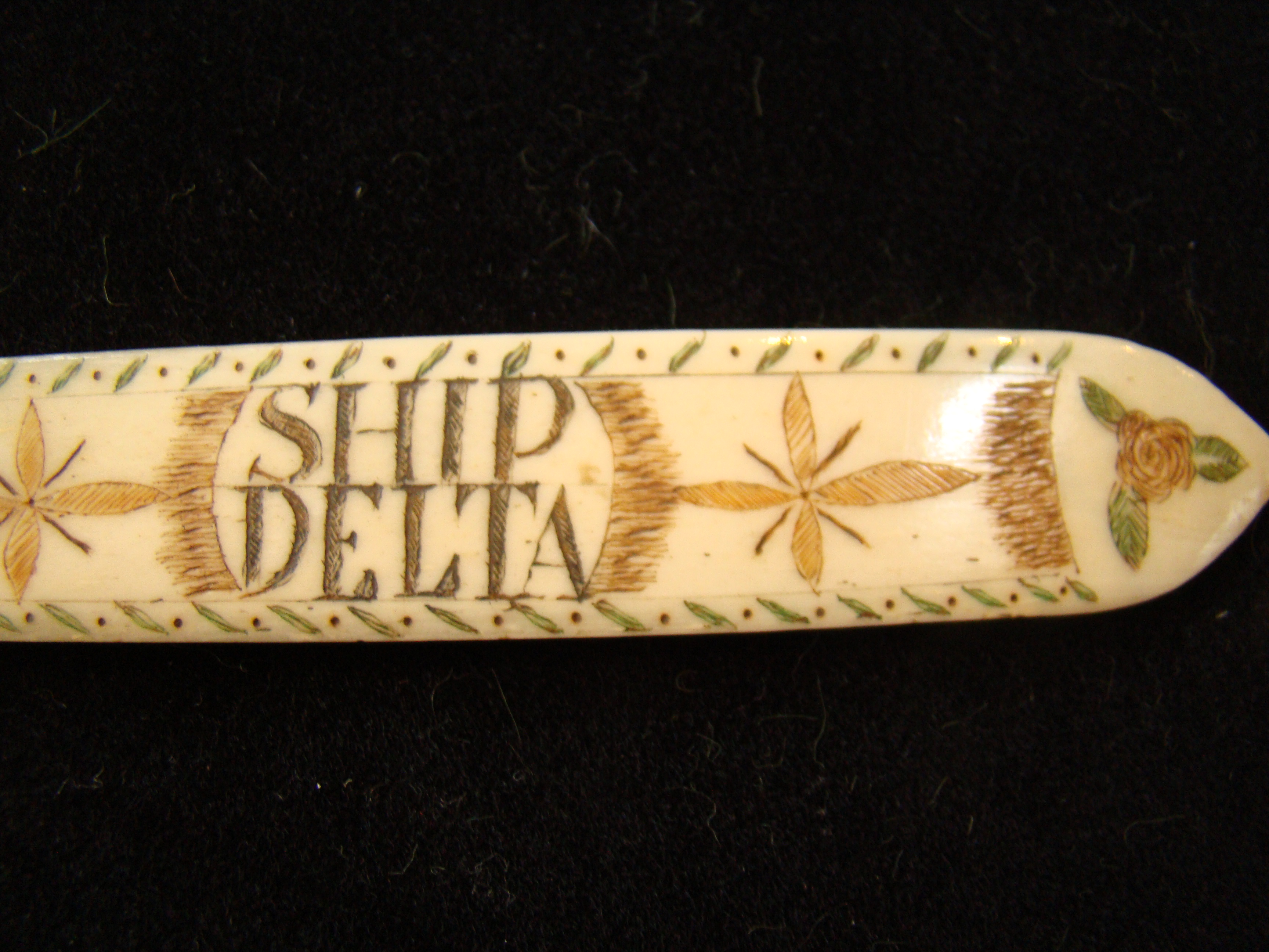 The BEST 19th century sailor-made scrimshaw letter opener I HAVE EVER SEEN!! — image 2