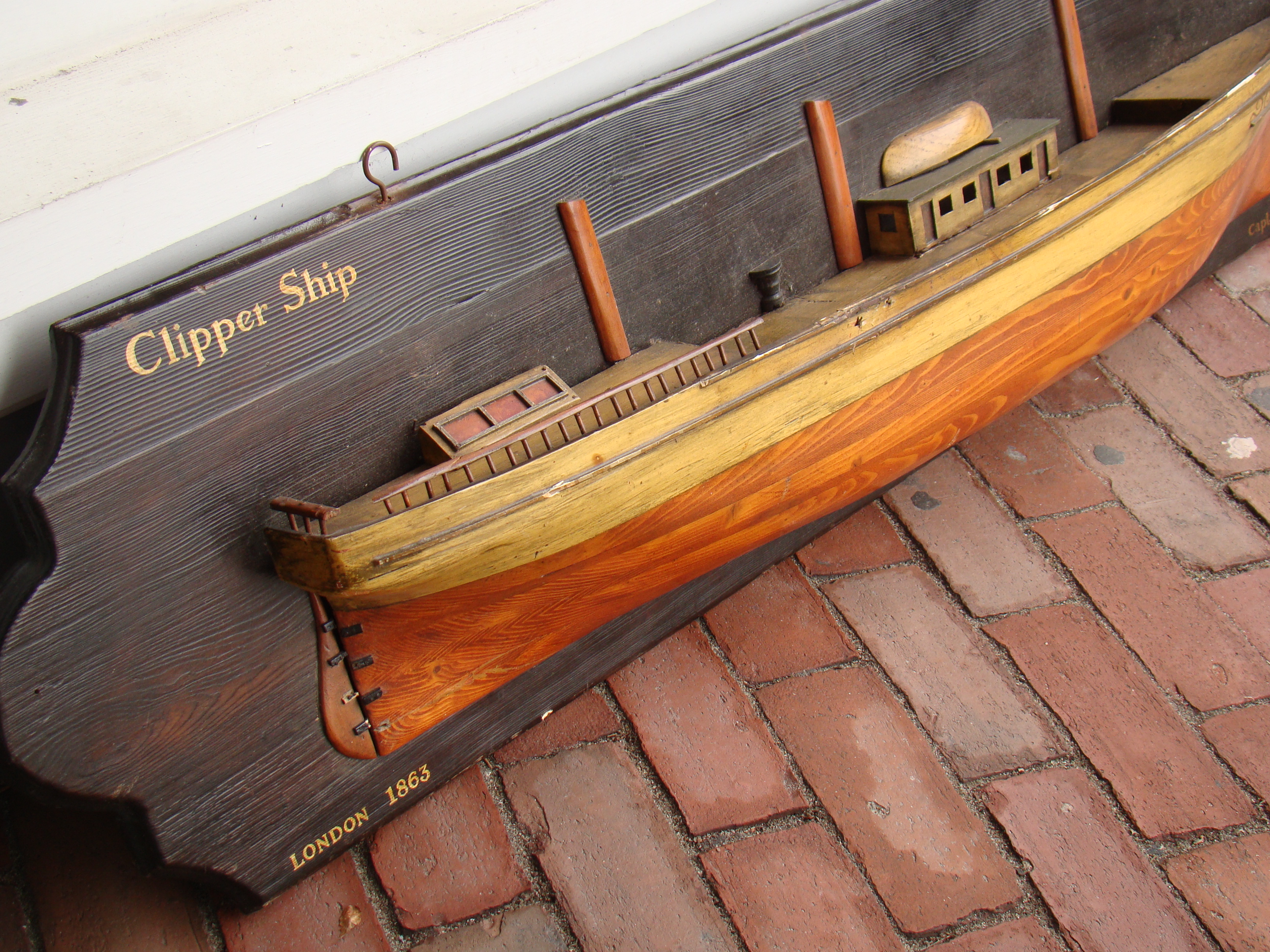 A fine vintage half hull model of the British Clipper Ship Jane Ward built in London in 1863 — image 6