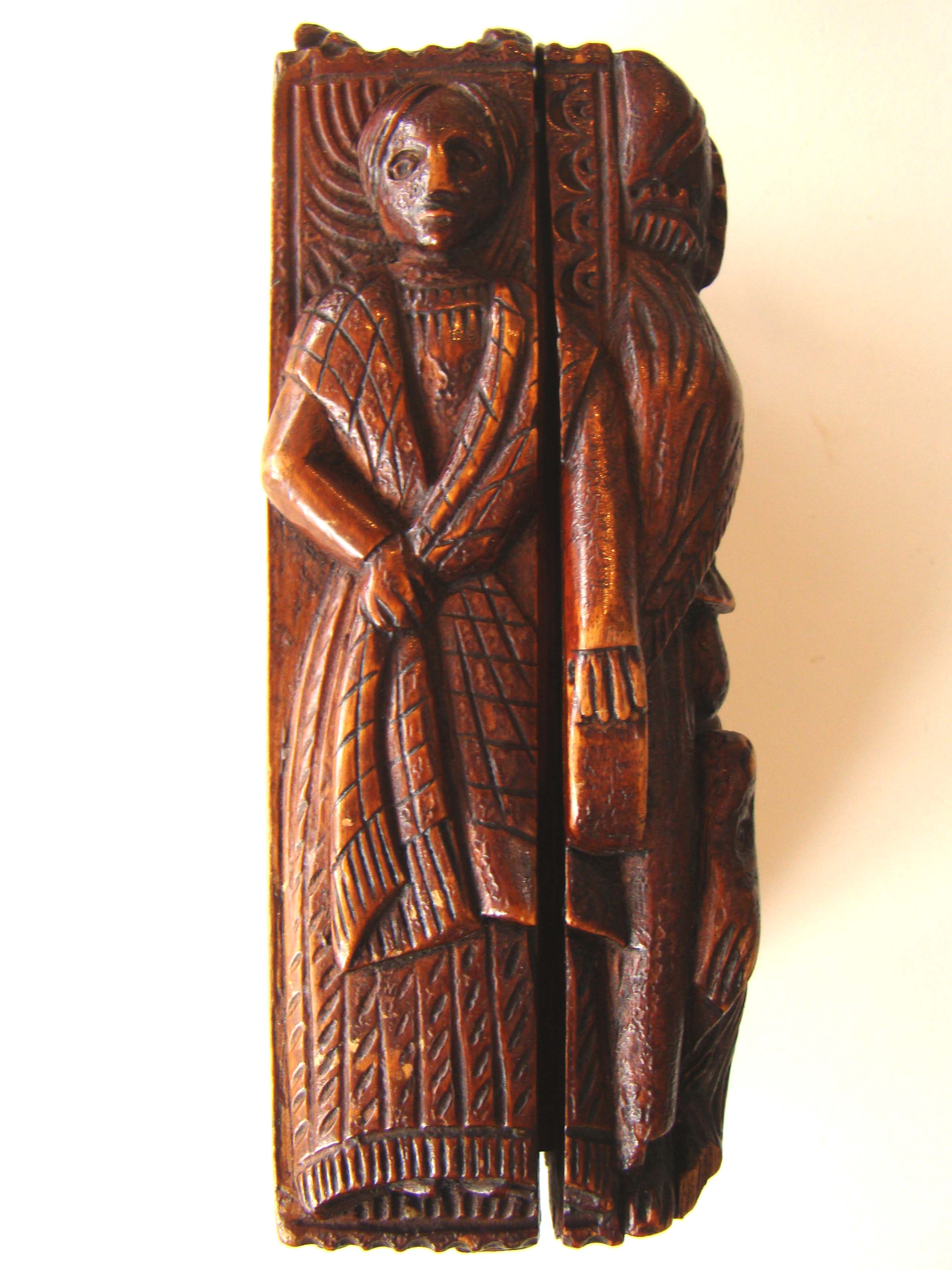 An early 19th century carved Scottish "Bobbie Burns" tobacco box circa 1796-1810 — image 2