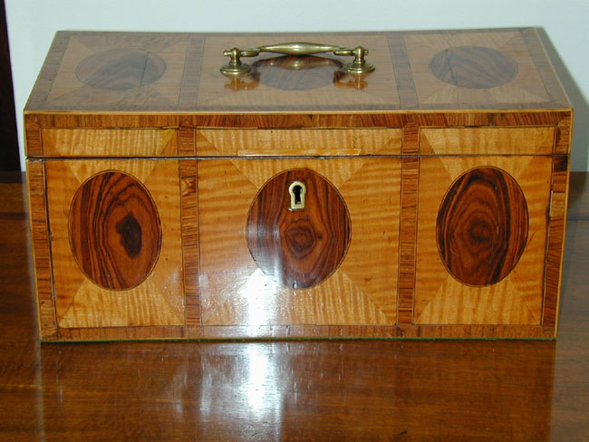 18th Century English Inlaid Tea Caddy Box — image 2