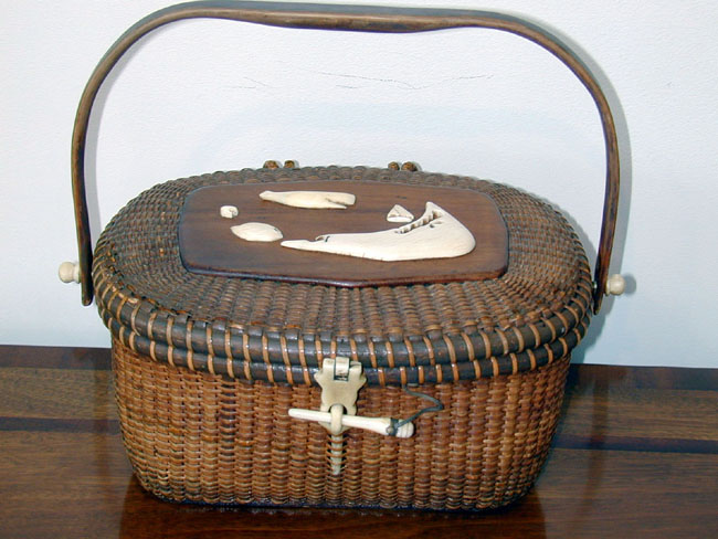 Magnificent Nantucket 'Friendship' Basket made by Jose Formosa Reyes Circa 1950