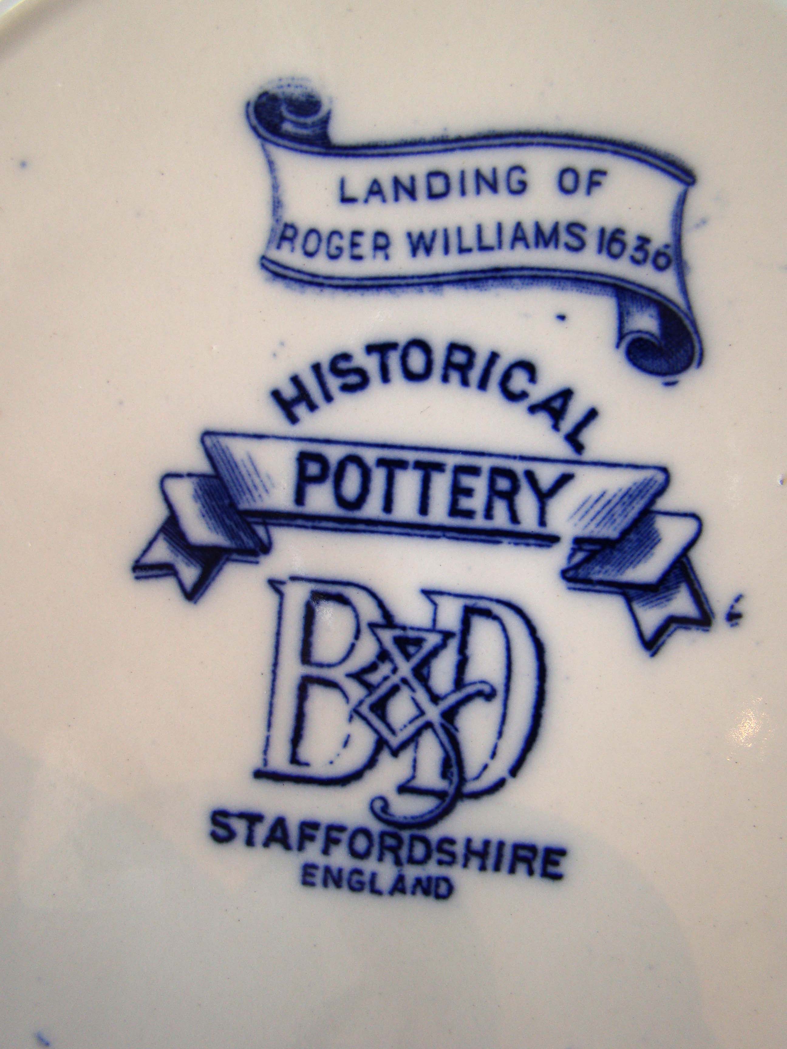 An historical plate depicting  " The Landing of Roger Williams in Rhode Island in 1636" — image 2