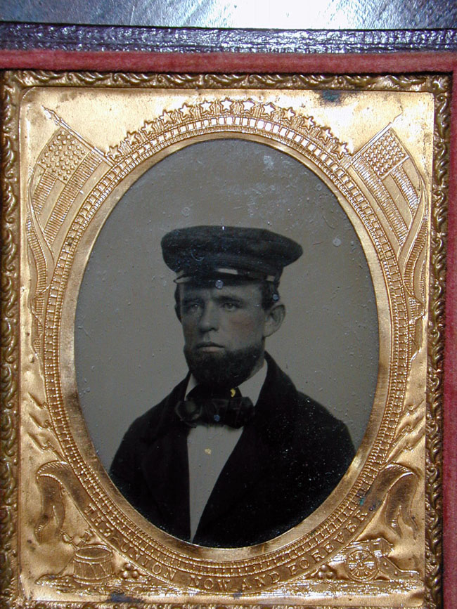 Rare Civil War Era Tintype of a River Boat Captain Circa 1863