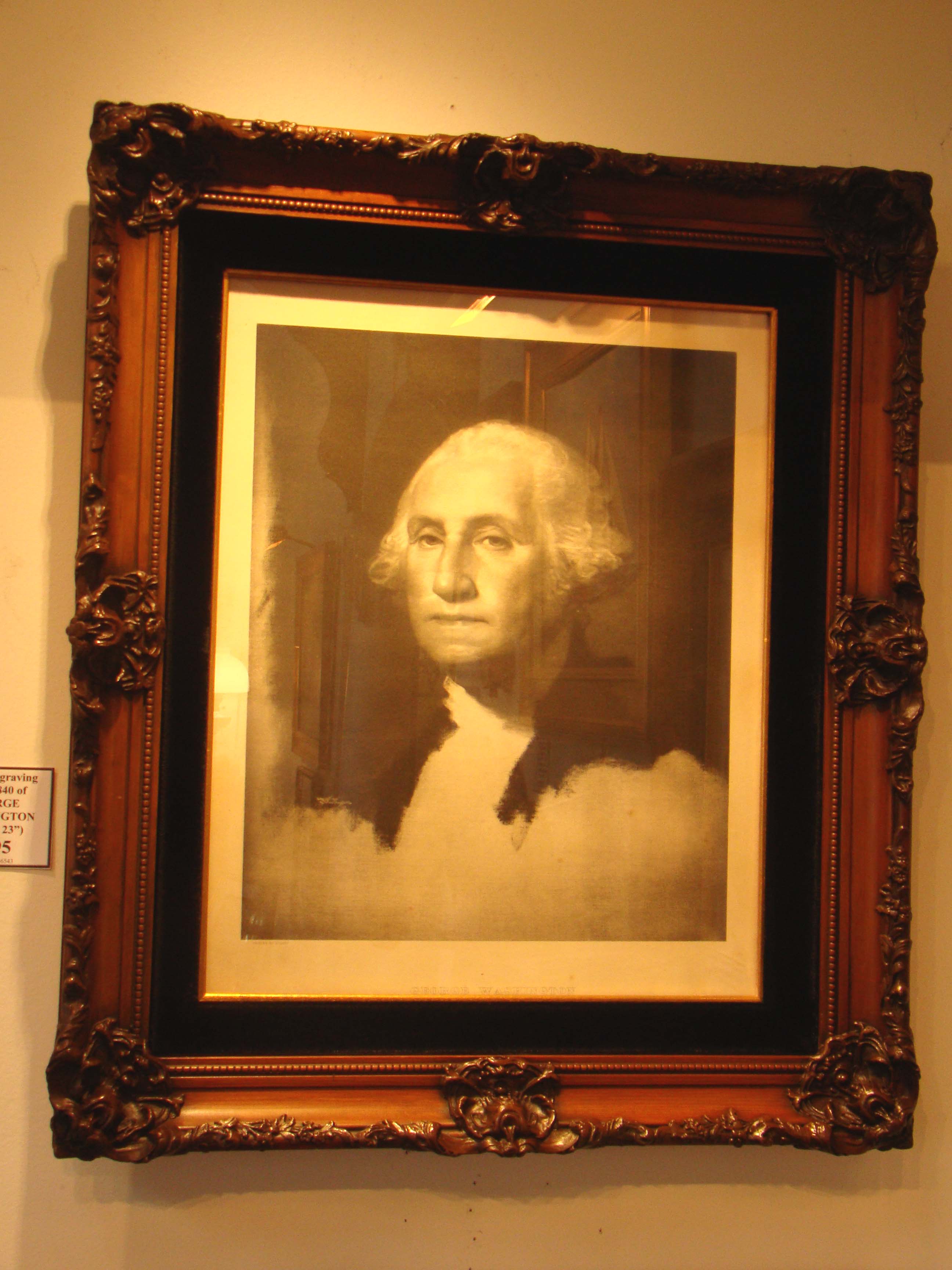 A fine print of George Washington done in 1901