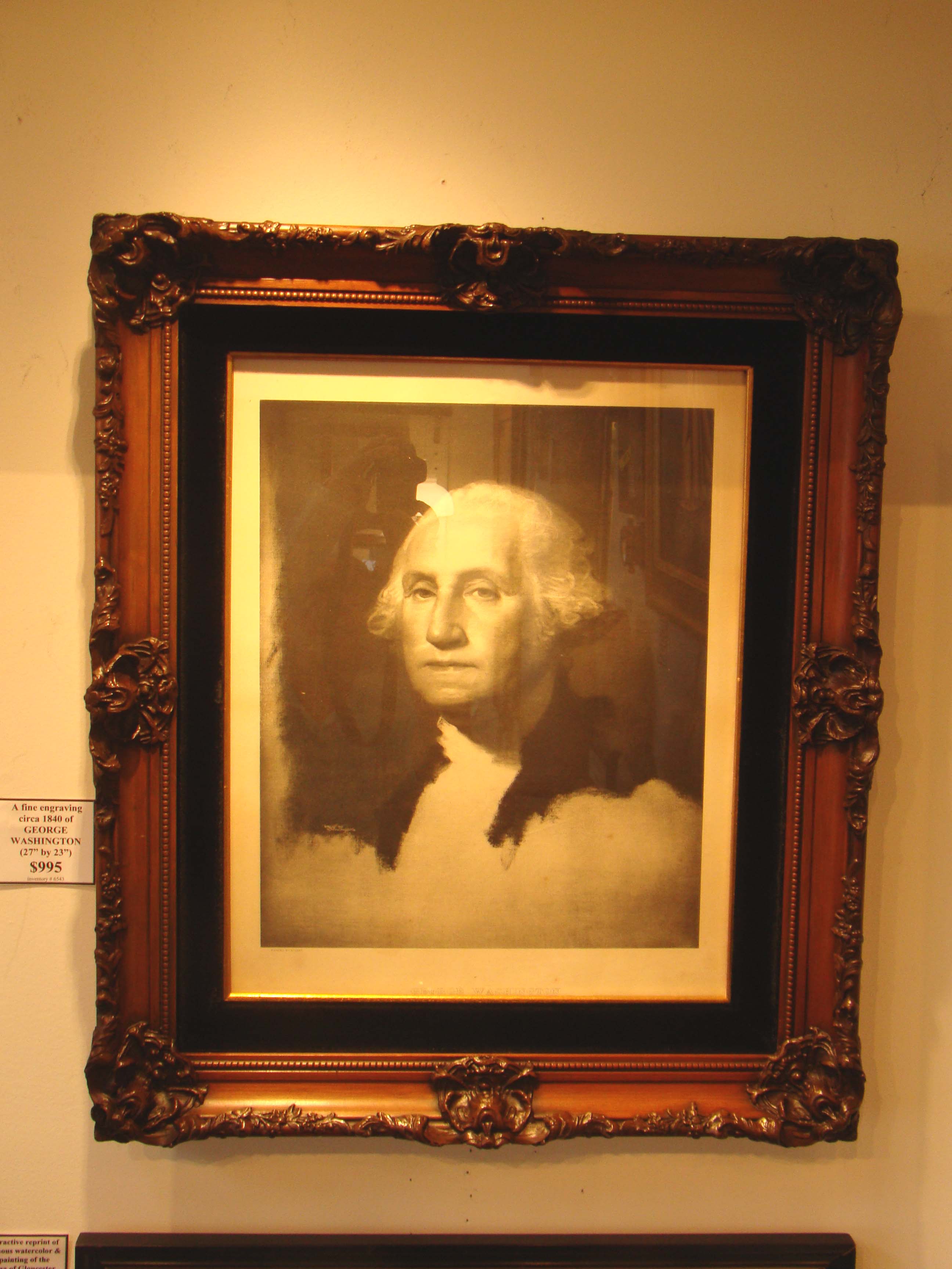 A fine print of George Washington done in 1901 — image 4