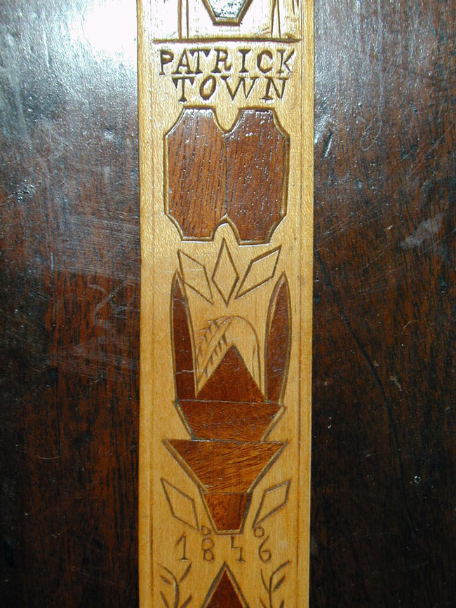 AnAmerican Inlaid Folkart Corset Busk Dated 1846 — image 2