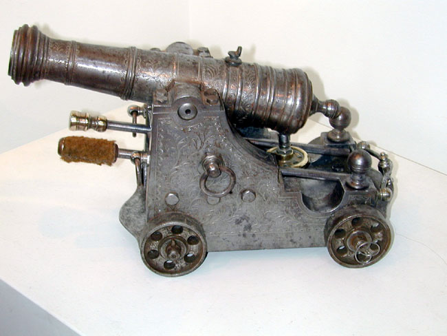 Unusual and Fine 19th Century Steel Engraved Cannon
