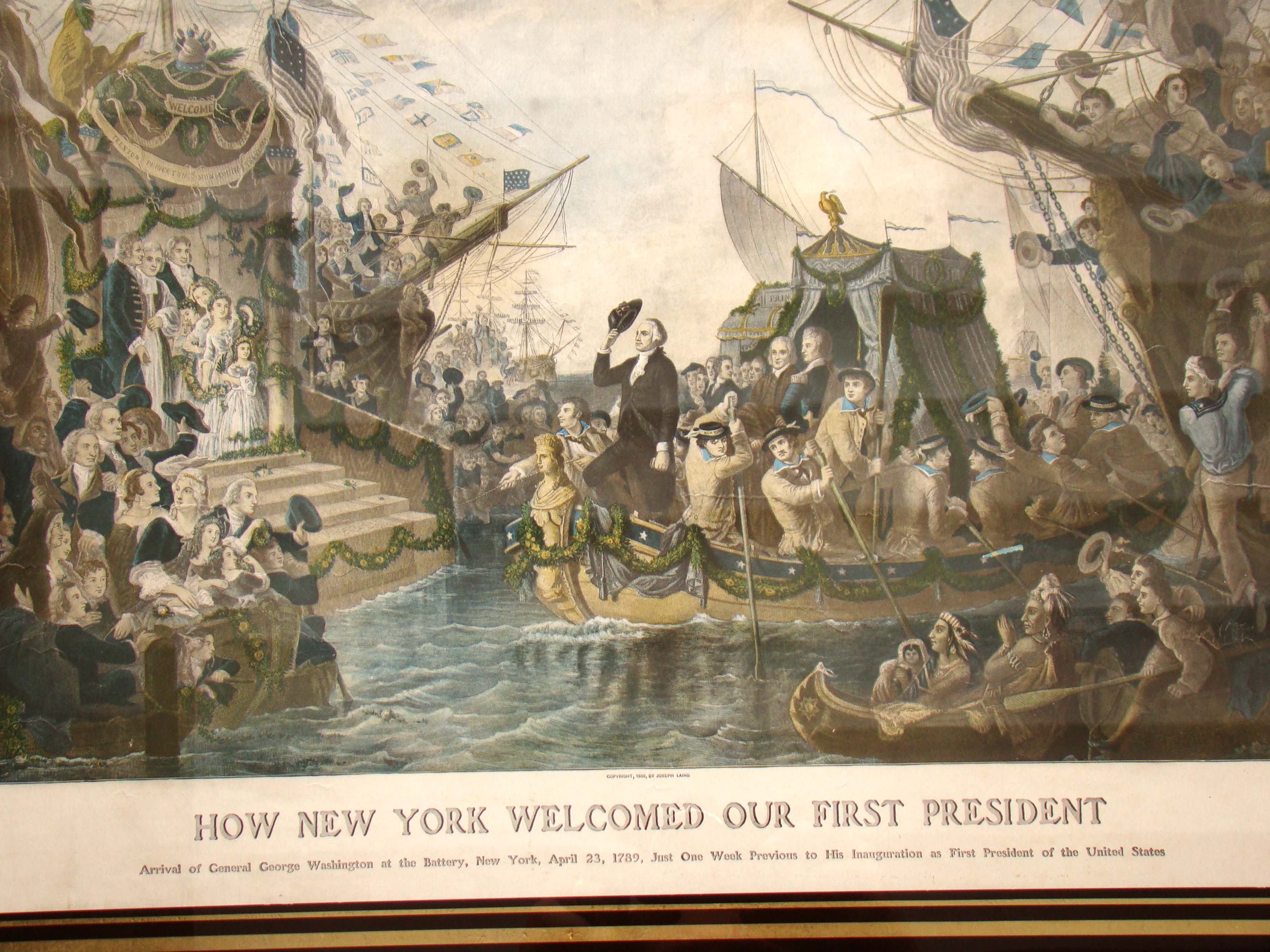 "How New York Welcomed Our first President" printed in 1888 — image 3
