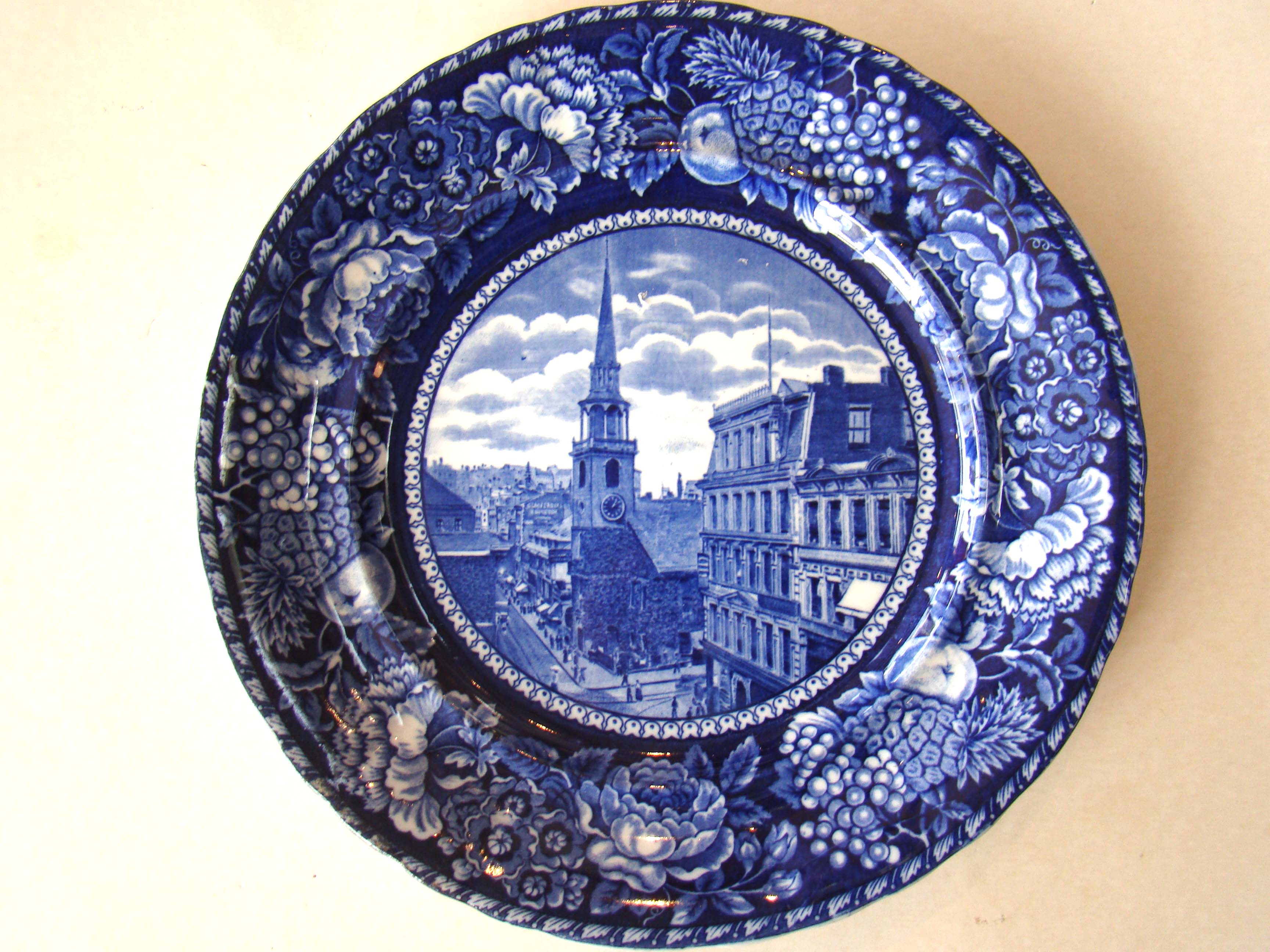 OLD SOUTH CHURCH souvenir plate made circa 1900