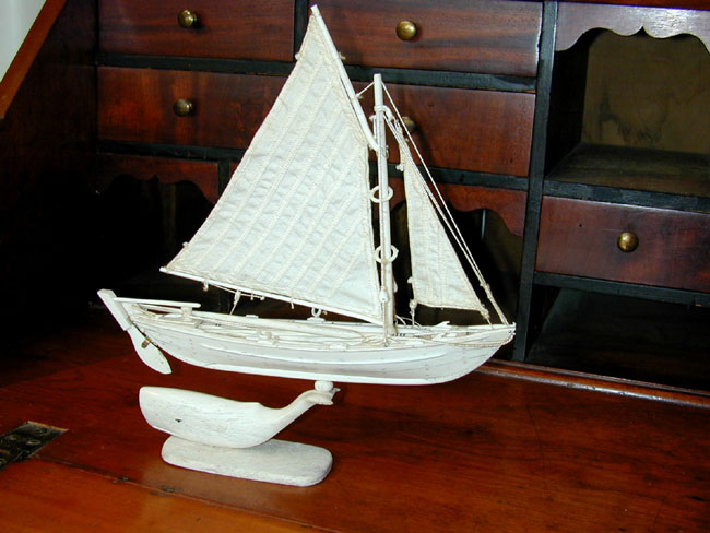 Whalebone Model of a Whaleboat Mounted on a Whale — image 4