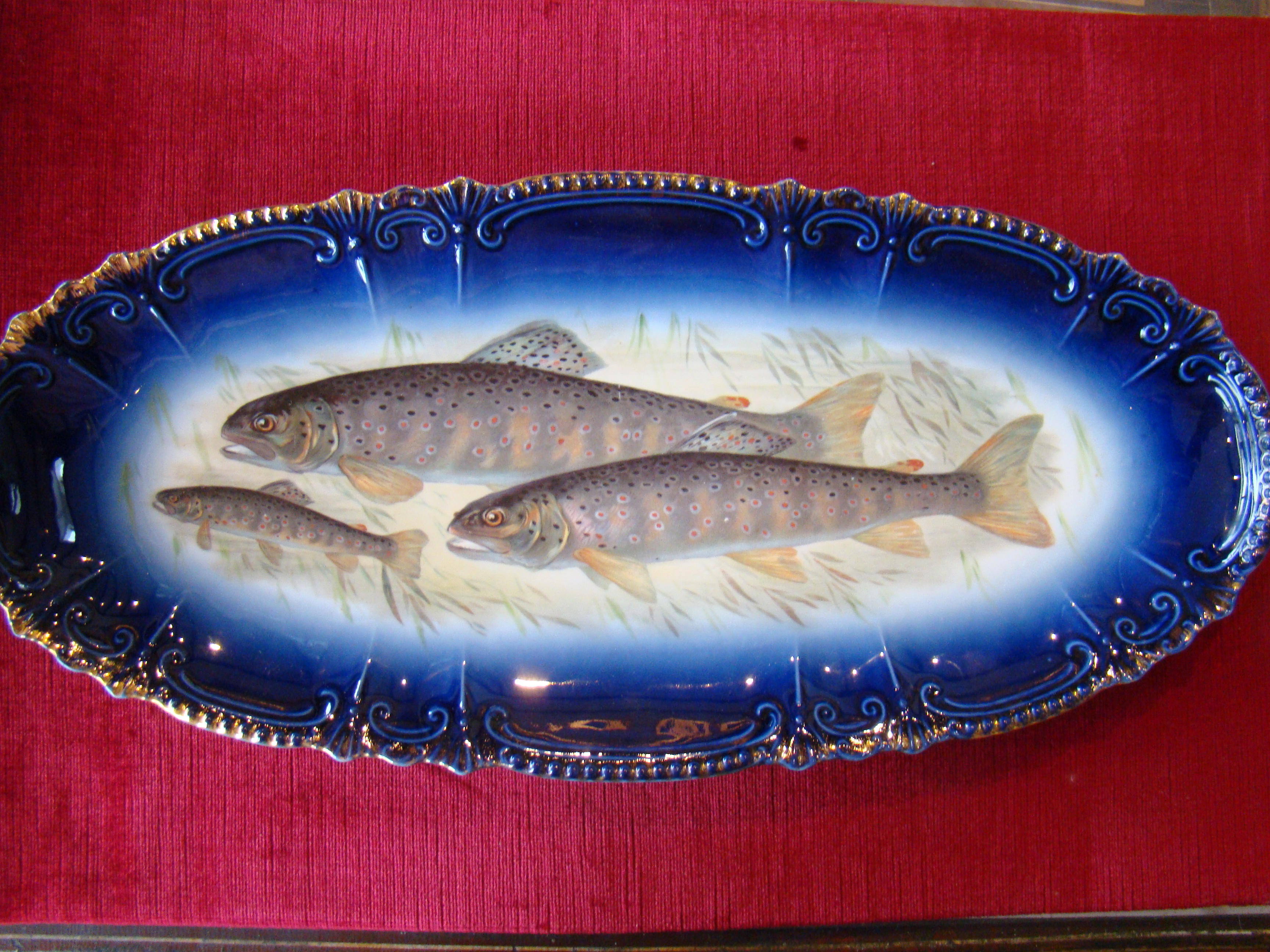 A spectacular and complete fish service for 12 made in Bavaria between 1890-1910 — image 2